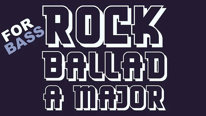 Backing Track For Bass Rock Ballad In A Major