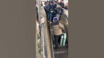 Terrifying escalator fail