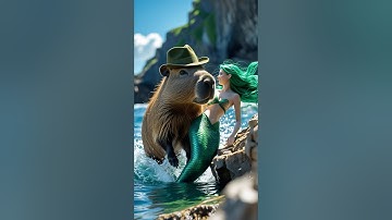 Capy dũng cảm giải cứu chị cá 🧜‍♀️❤️🥰 #shorts #capybara #ongbavaboss