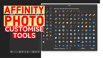 LOST A Tool Or Need To Add A Tool In Affinity Photo ??? How To Do That In Seconds