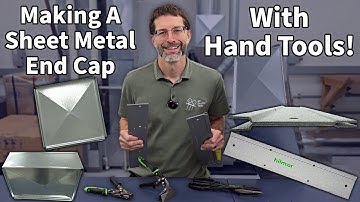 Making a Sheet Metal End Cap With Hand Tools!! HVAC Ductwork Training!