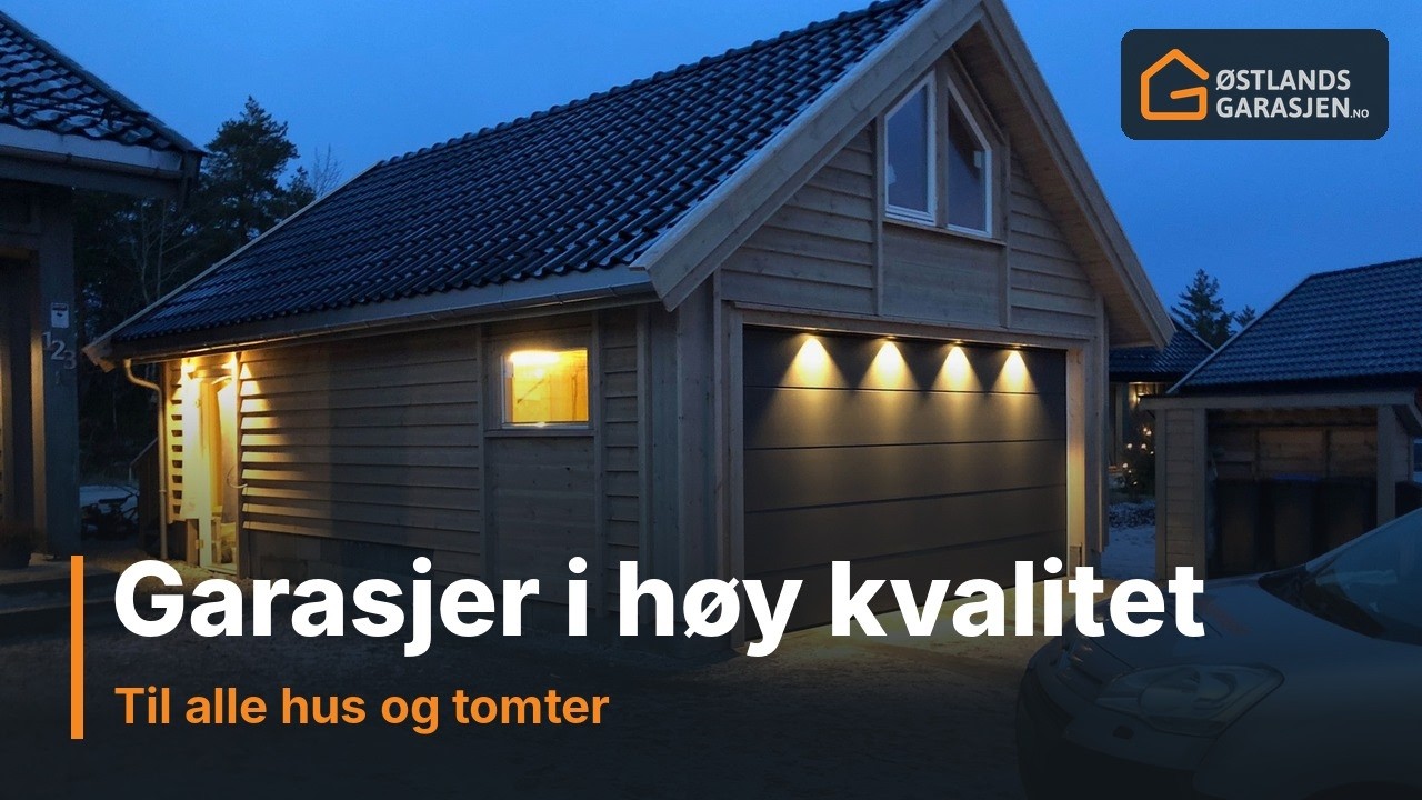 Garasjer i høy kvalitet – til alle hus og tomter