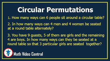 Circular Permutations | Grade 10 Math | Algebra | Math Video Central