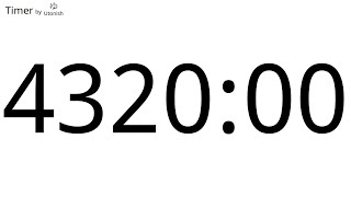 4320 Minute Countdown Timer