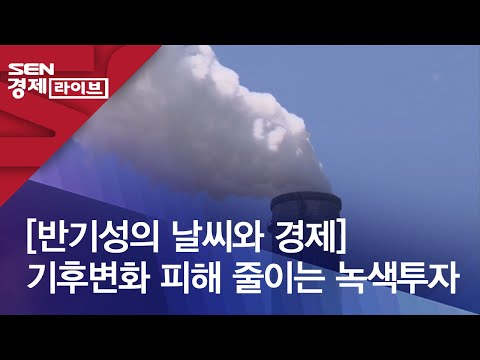 [반기성의 날씨와 경제] 기후변화 피해 줄이는 녹색투자