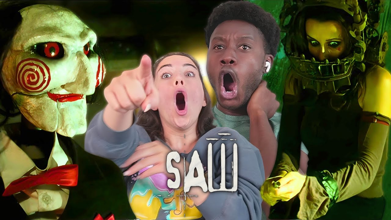 My Girlfriend's TERRIFIED reaction to *SAW*