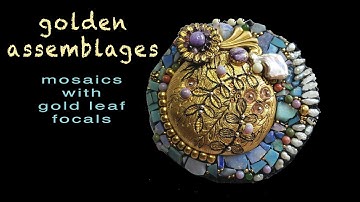 Golden Assemblages polymer clay and epoxy clay mosaics