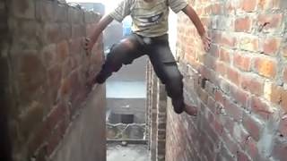 Kid Doing a Dangerious Stunt