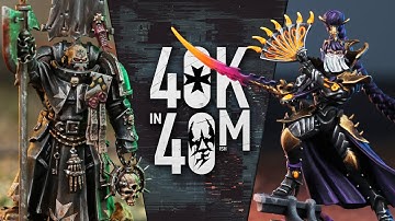 NEW Drukhari Fight Bitter Rivals the Black Templars. Warhammer 40k in 40m