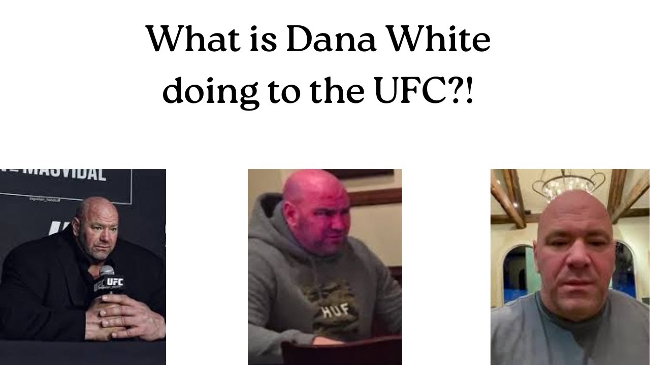 What is Dana white doing to the UFC?!