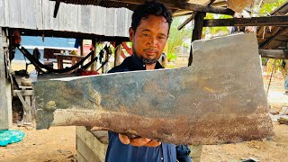 Blacksmithing | Forging A Powerful Strange Axe From Big Steel