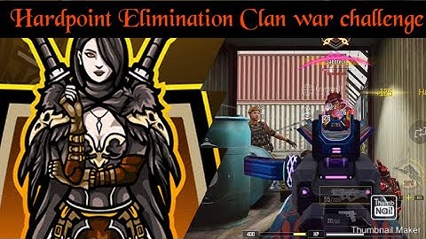 Hardpoint Elimination Clan war challenge in Hardpoint COD mobile