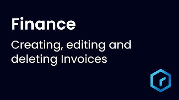 Finance: Creating, Editing and Deleting Invoices
