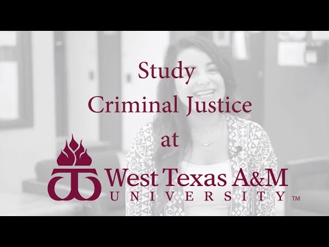 West Texas A&M University Criminal Justice Program