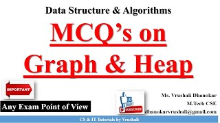 DSA MCQ Part 4: MCQ'S on GRAPH & HEAP DATA STRUCTURE with Answers | Data Structure & Algorithms