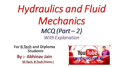 Hydraulics & Pneumatic & Fluid Mechanics|| Important MCQ - 2|| Even sem 2021|| Diploma & Engineering