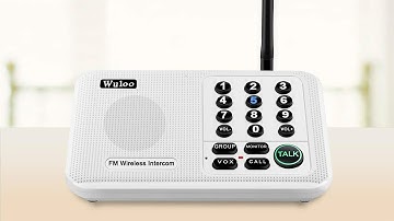 Wuloo Intercoms Wireless for Home 5280 Feet Range 10 Channel 3 Code Review
