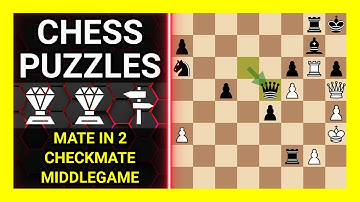 Chess Puzzles to Practice. Themes: Mate in 2, Checkmate, Middlegame. Learn Chess
