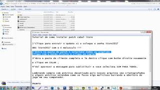 Tutorial Instalar Patch Cabal iCore (Updates)