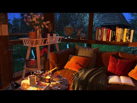 Sleep Better in a Spring Ambience - Cozy Rain Sounds for Sleeping, Relaxing