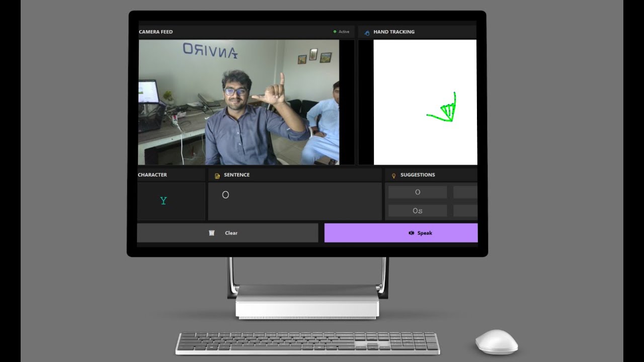 Touchless Computer Control (Hand-Gesture Interface) - YouTube
