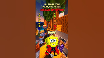 Did I guess your name?😏 Comment your name💬😁 #brainteaser #spongebob #mindgames