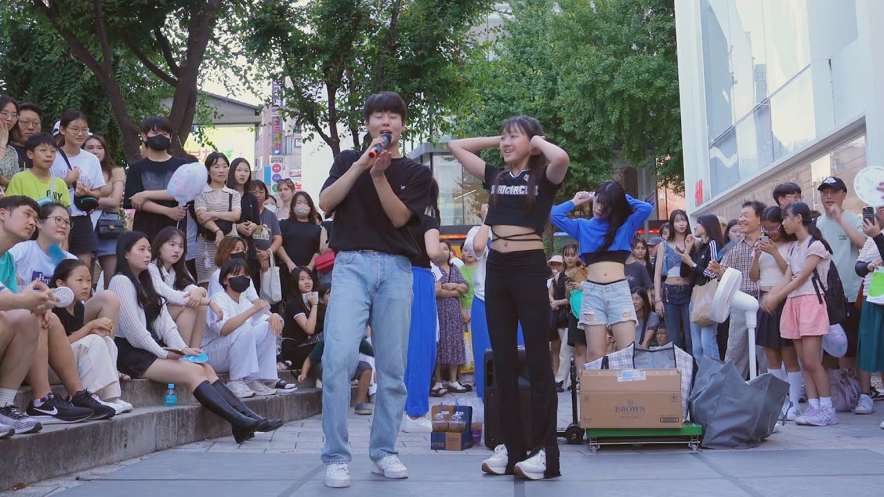 20230820) Dance Busking "BABYMONSTER" 커버댄스 완벽 소화!! 유명 팝핀댄서 Z(제트) 난입! 관객 초토화! 이번에 안보면 후회하는 갓동민댄스버스킹