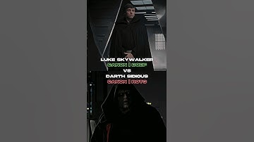 Luke Skywalker vs Darth Sidious | #starwars #shorts