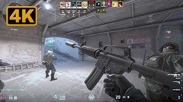 Dust 2 Map | Counter Strike 2 Gameplay 4K (No Commentary)