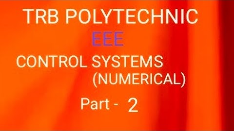 TRB POLYTECHNIC (ENGG)/ GATE/SSC/TNEB/IES/CONTROL SYSTEMS/BLOCK DIAGRAM REDUCTION NUMERICAL (part-2)