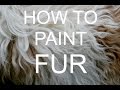 How to paint FUR Acrylic tutorial #bigartquest #18 | TheArtSherpa