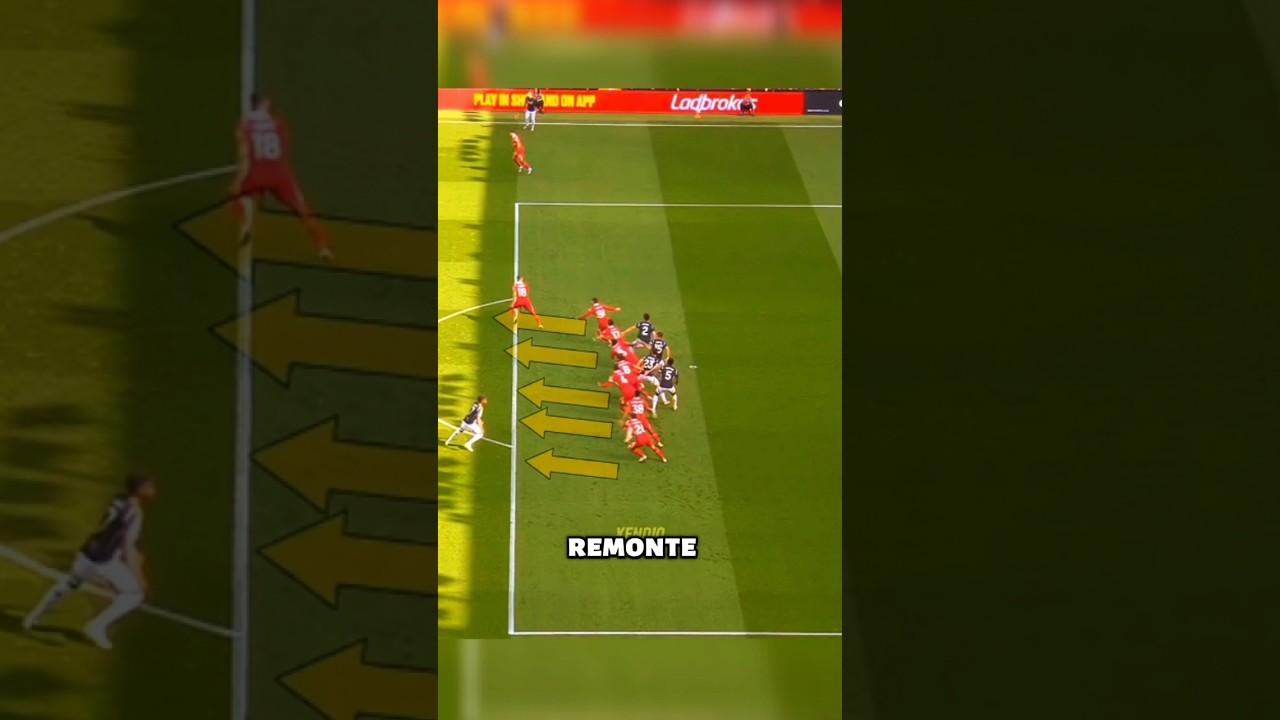 Arsenal : une combinaison géniale sur coup franc… Saka termine le travail. #football #futbolclips