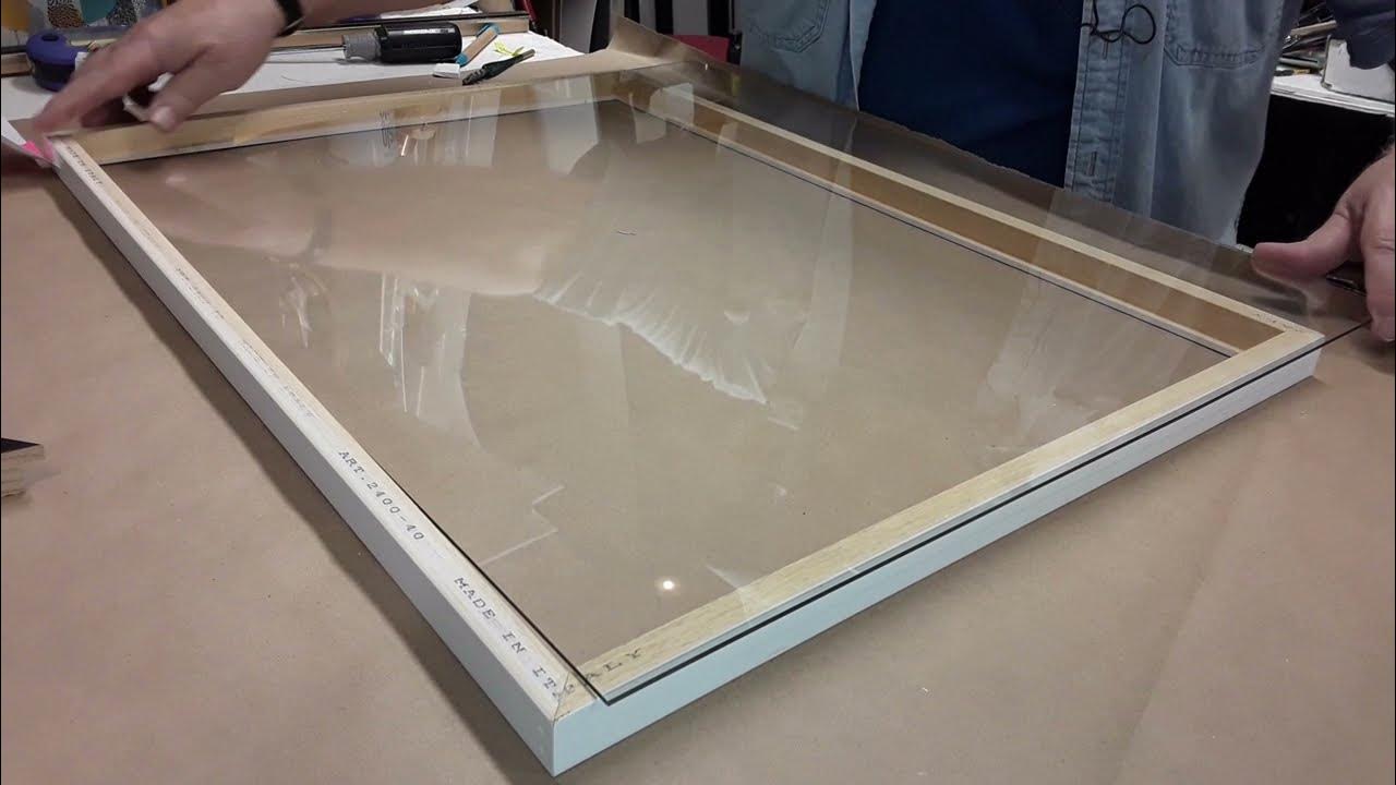 How To Cut Glass directly into a picture frame it's easy! YouTube