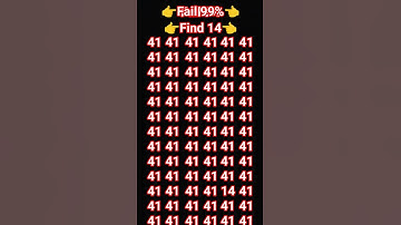 find 14🤔🌈 #quiz #memes #braintestsolution #challenge #quiztime #illusion #iqtest #puzzlegame
