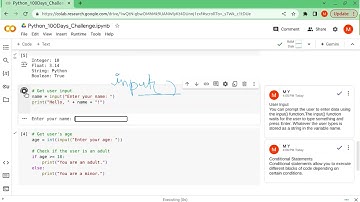 Day - 2 | Python | Data Types | User Input | Conditional Statements