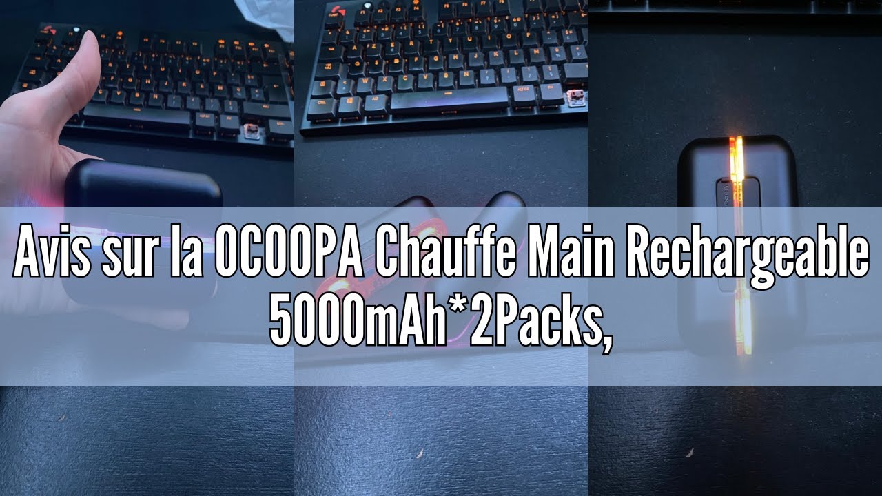 Chauffe-mains Rechargeables Magnétiques 2 En 1 - 5000 MAh, 3 Niveaux De Chaleur, Pour Ski, Golf, Raynaud