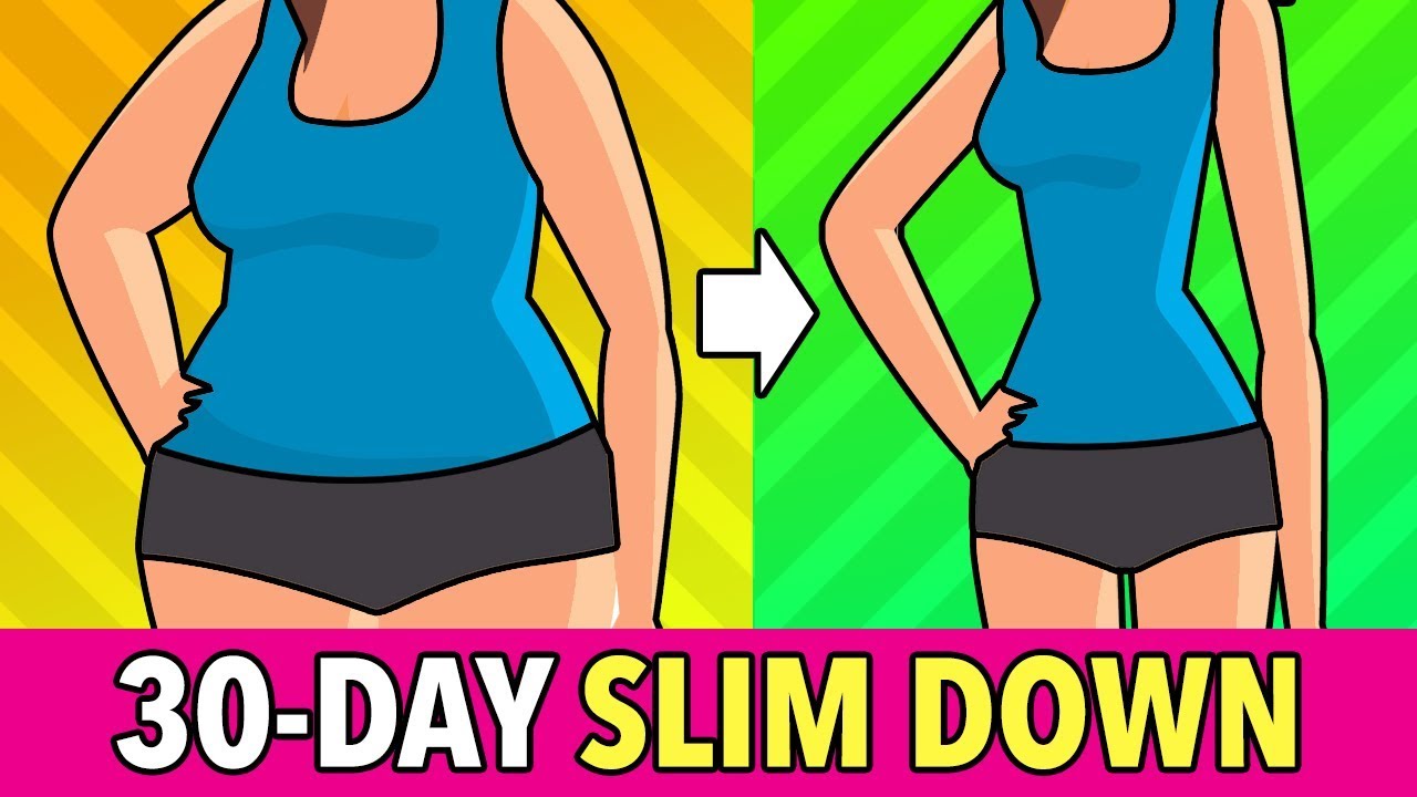 30-DAY Total Slim Down: Fat Burn Workout Plan [Belly, Legs, Arms
