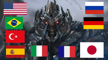 “I am Megatron” in different languages | Transformers