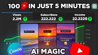 Unveiling the Unbelievable: Crafting 100 YouTube Shorts in Just 5 Minutes with AI Magic