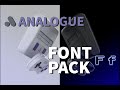 Font Pack for Your Analogue Consoles!