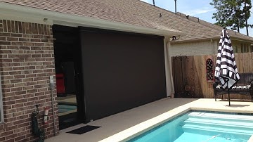 Rollac Zipshade on a patio window