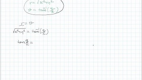 In Exercises 37-46, convert the polar equation to rectangular form and sketch its graph. r=θ
