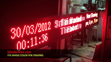 P10 Single Color Display