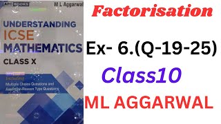 ICSE Class 10 Maths | Factorisation | ML Aggarwal Ex-6 (19-25).| Easy & Complete Solutions" screenshot 4