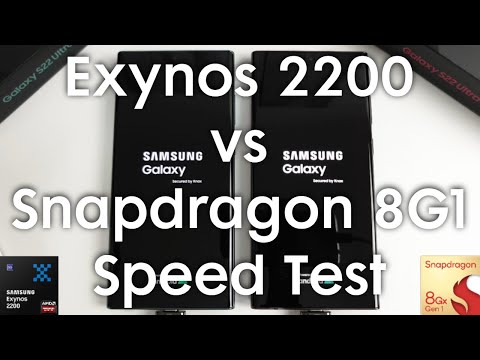 Тест Galaxy S22 Ultra Speed ​​— Exynos 2200 против Snapdragon 8 Gen 1