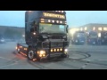 Scania truck drifting