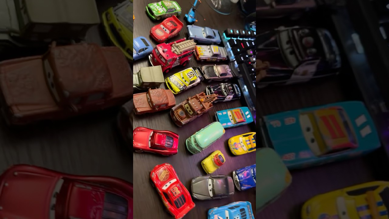My chilhood just came back 😭 i found my old car toys!🔥#carsmovie #lighningmcqueen #mater #chilhood