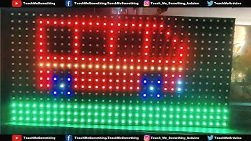 P10 RGB LED 3 Animations Bus, Frog, Scrolling 1/4 Scan method RGB matrix library | 32X16 | Chinese