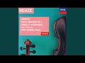 Henze 2nd violin concerto for solo violin tape voices and 33 instrumentalists  using the