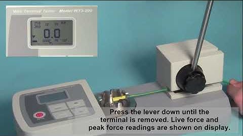 Manual Wire Crimp Tester (WT3-201) | Mark-10 Corporation, USA | Agaram India